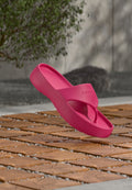Calvin Klein T-bar sandals - pink yarrow