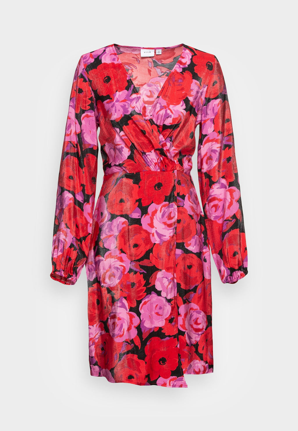 VILA Tall VIFLORA SHORT WRAP DRESS