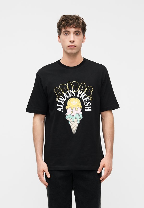 adidas Originals LOOSE GRAPHIC UNISEX - Print T-shirt - black
