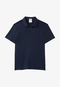 Calvin Klein SLIM SUPIMA LOGO PATCH  - Polo shirt - dark sapphire