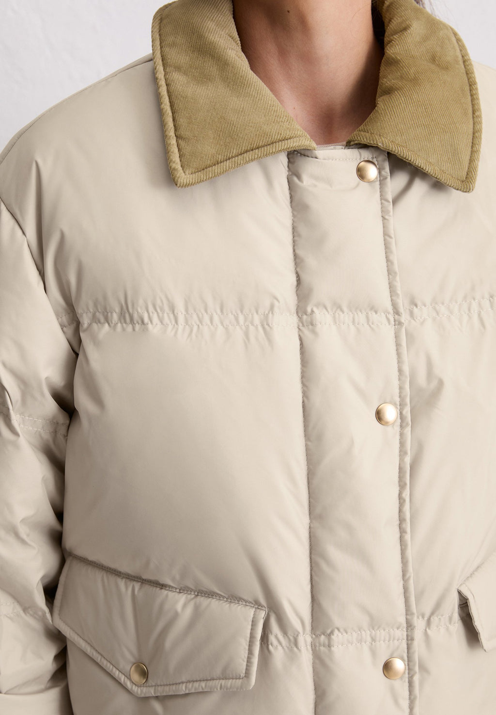 Marc O'Polo JACKET CONTRAST COLLAR FLAP POCKETS