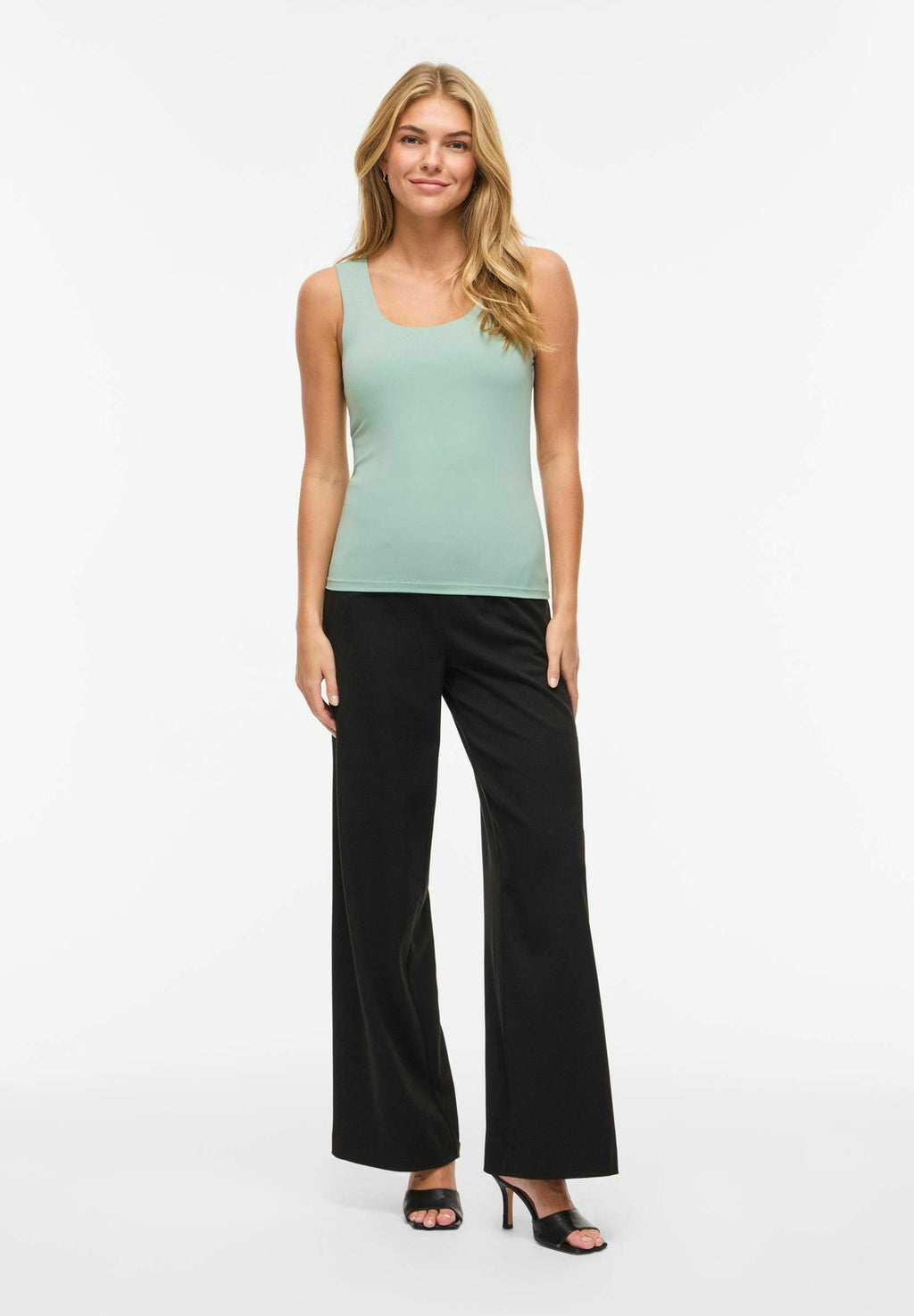 VILA VIKENZA U-NECK S/L TANK TOP REV - NOOS