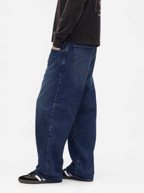 GAP STRANGER THINGS FLANNEL-LINED EXTRA BAGGY JEANS