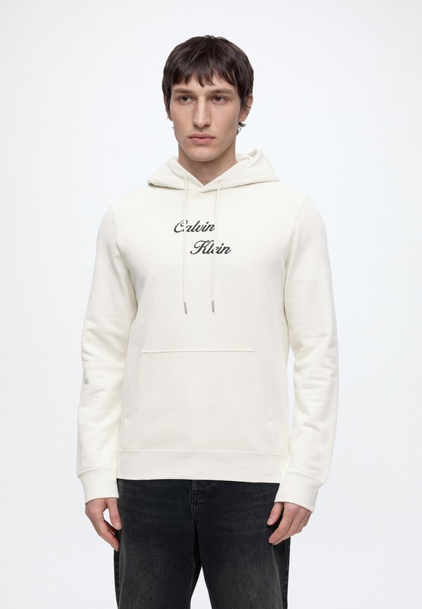 Calvin Klein Jeans TERRY GRAPHIC HOODIE - Hoodie - Tofu