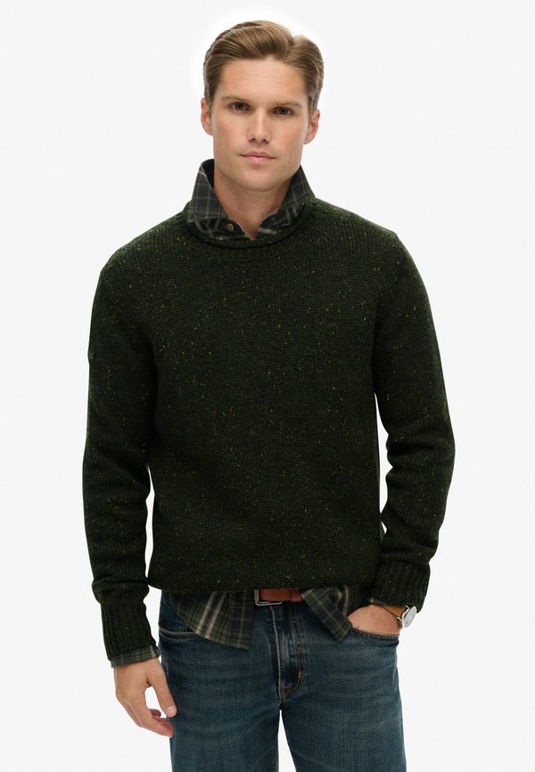 Superdry & Co Jumper - green donegal