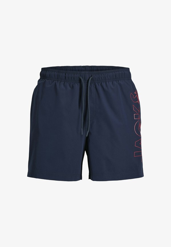 Jack & Jones JACK & JONES MEN'S SWIM SHORT JPSTMAUI WAVE LOGO PLAIN - Swimming shorts - navy blazer