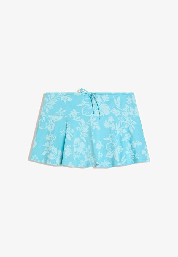 Bershka SKIRT - A-line skirt - turquoise