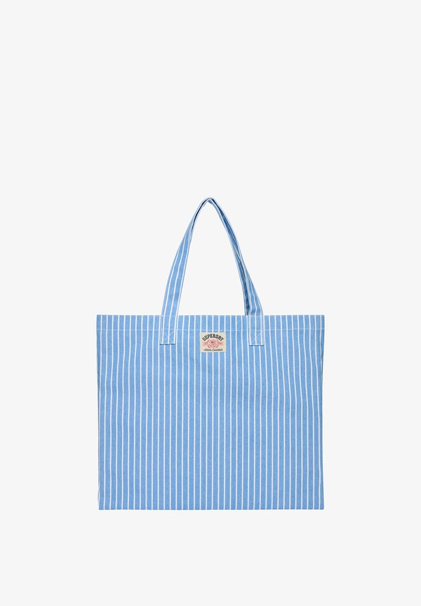 Superdry & Co SUPERDRY OXFORD STRIPE TOTE BAG.. - Tote bag - broker blue stripe