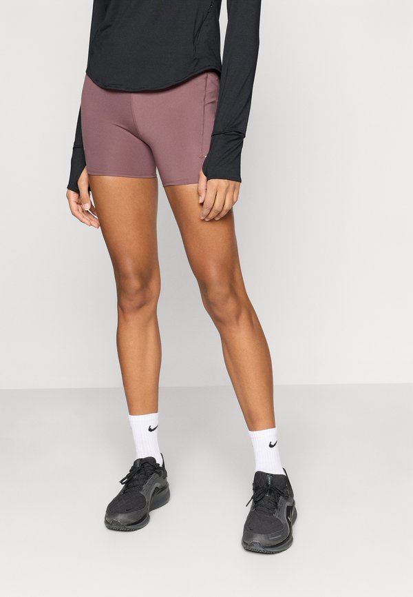 Nike Performance W NK DF SWIFT HR 4IN SHORT - Short running tights - tattoo/reflective silver-coloured