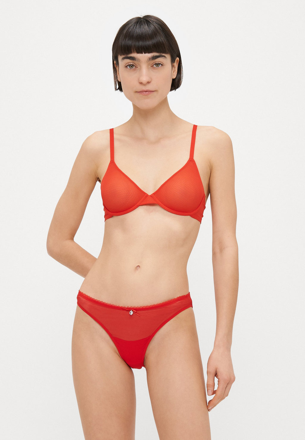 Organic Basics MESH UNLINED DEMI BRA