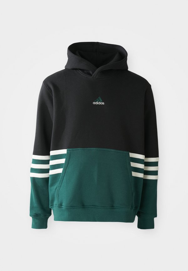 adidas Originals ARCHIVE HOODIE - Hoodie - black/collegiate green