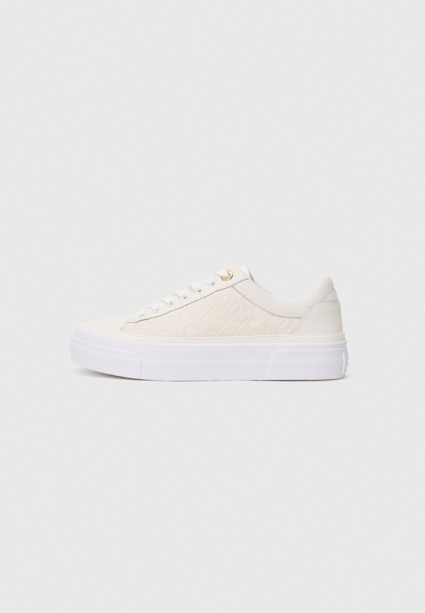 TH MONOGRAM QUILTED LEATHER PLATFORM TRAINERS Media 1