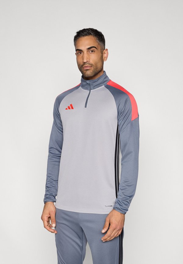 adidas Performance TIRO 26 ESSENTIALS TRAINING TOP - Long sleeved top - light onix/onix/semi lucid red