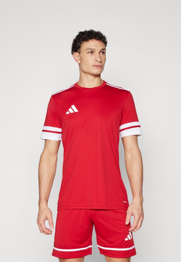 adidas Performance SQUADRA25 SHORT SLEEVE - Sports T-shirt - team power red/white