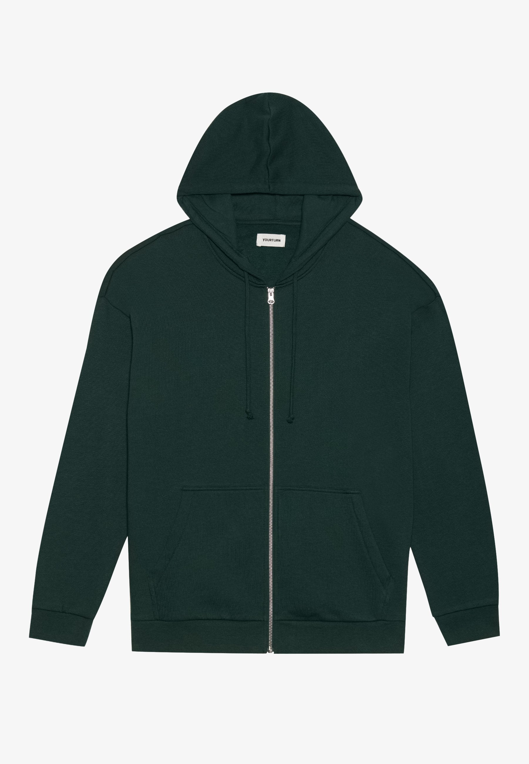 YOURTURN UNISEX RELAXED FIT ZIP-UP HOODIE