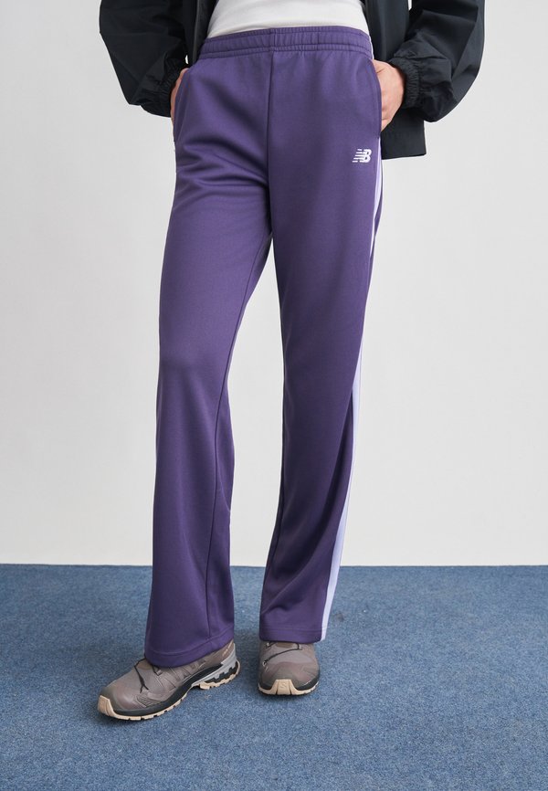 New Balance INTERLOCK PANT - Tracksuit bottoms - boysenberry