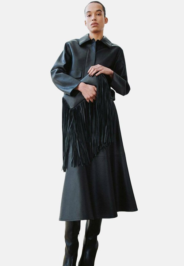 Mango A-line skirt - black