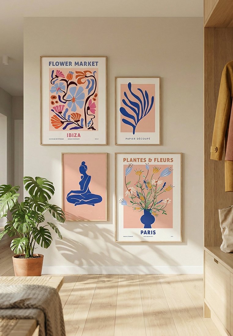 Orange Wallz FLOWERY ZEN SET