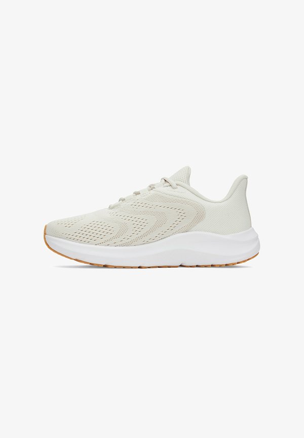 Under Armour PURSUIT 4 BIG LOGO - Road running shoes - summit white