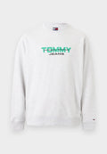 Tommy Jeans LOGO SUEDED TERRY CREW NECK SWEATSHIRT