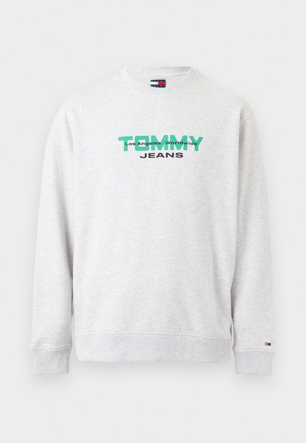 Tommy Jeans LOGO SUEDED TERRY CREW NECK SWEATSHIRT