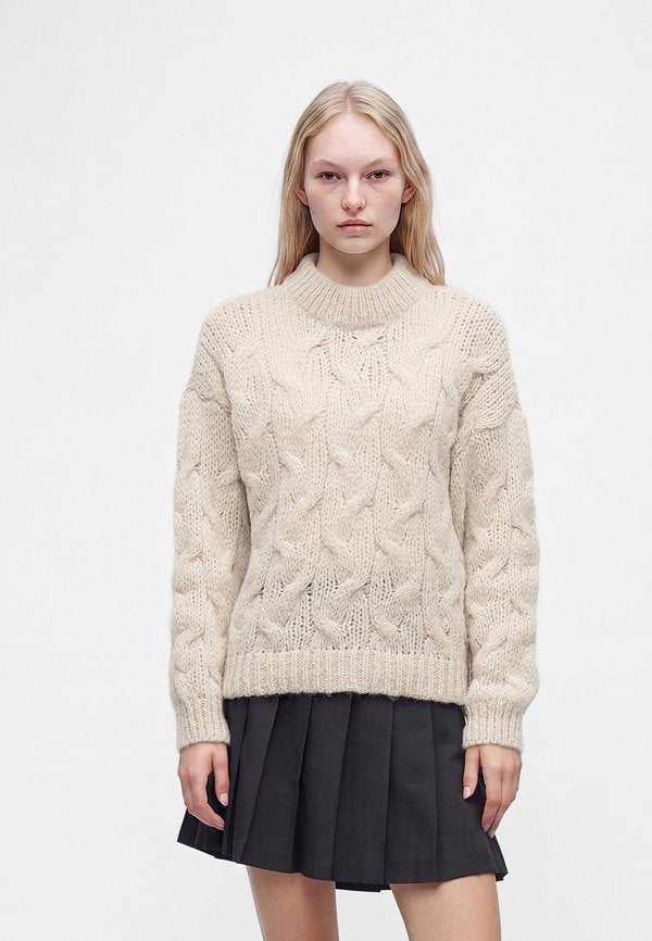 Vero Moda VMMAYBE CABLE - Jumper - oatmeal