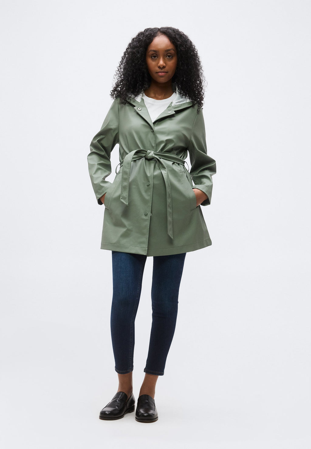 ONLELISA BELTED RAIN COAT Media 2