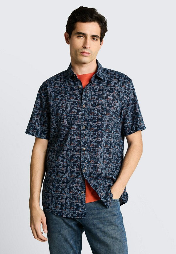 TOM TAILOR Shirt - blue palm tree design