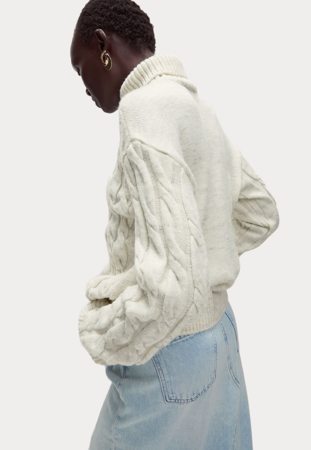 Marks & Spencer CABLE ROLL NECK