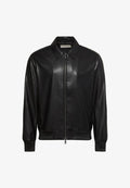 Calvin Klein Jeans FAUX LEATHER BOMBER - Leather jacket - black