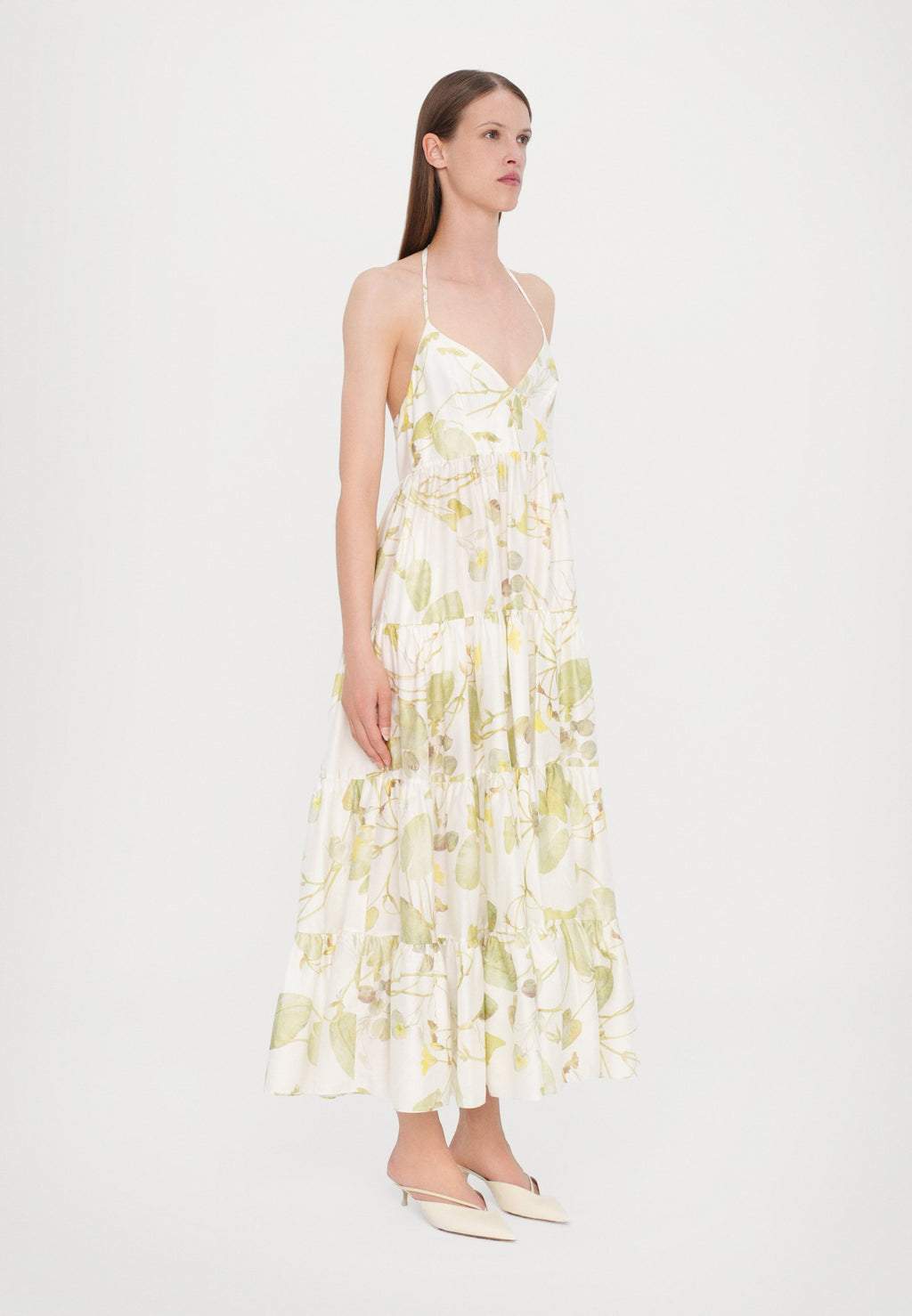 Erdem STRAPPY FIT AND FLARE DRESS