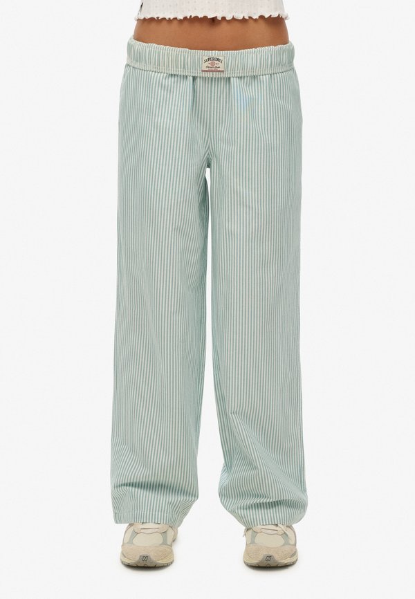 Superdry & Co Trousers - peppermint chalk stripe