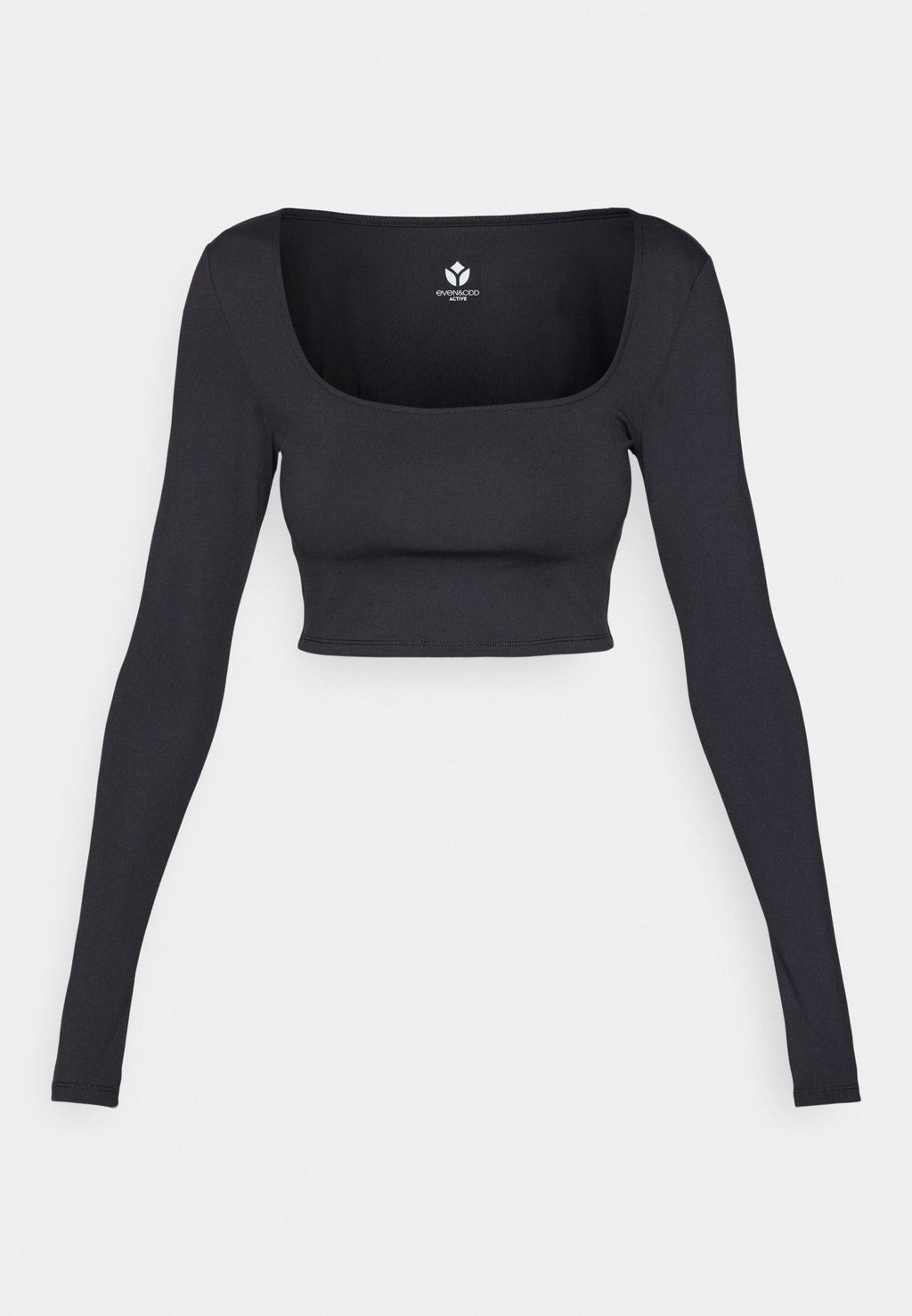Even&Odd active CROPPED SQUARE NECK LONG SLEEVE TOP