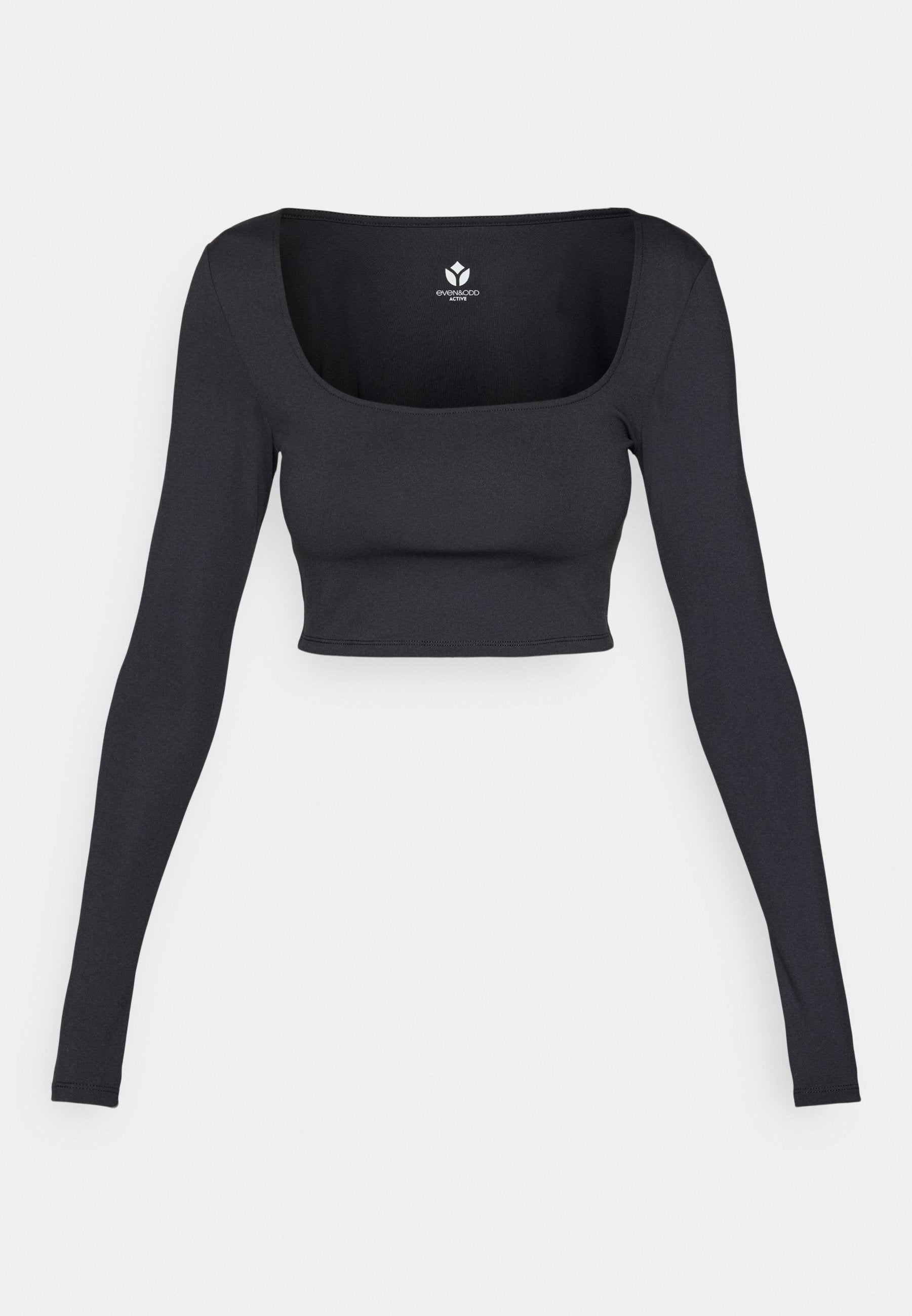 Even&Odd active CROPPED SQUARE NECK LONG SLEEVE TOP