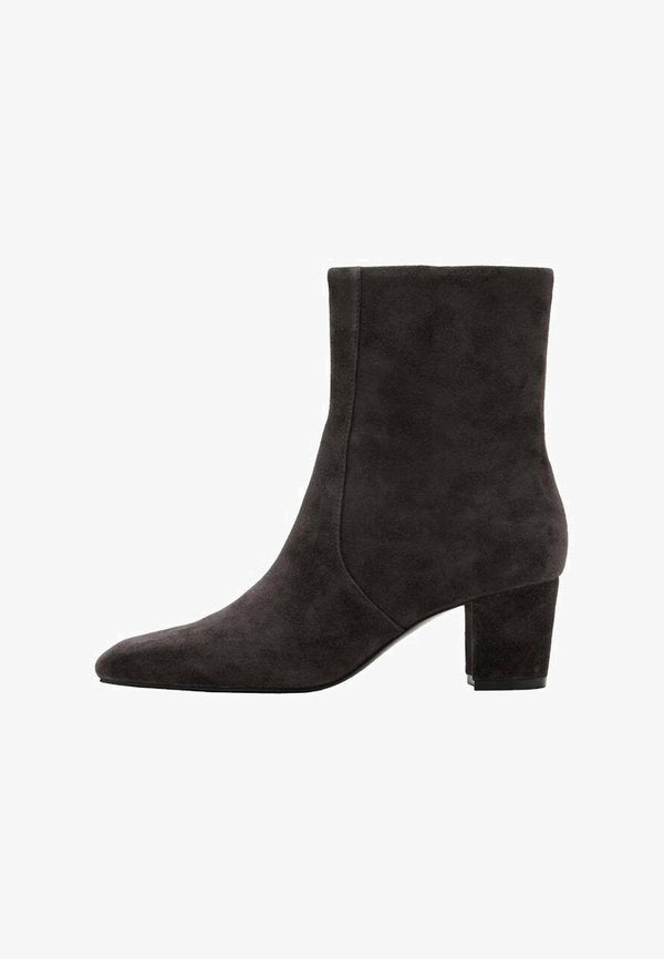 Mango Classic ankle boots - mottled dark grey