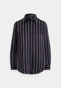 Lauren Ralph Lauren CLASSIC FIT STRIPED CHARMEUSE SHIRT