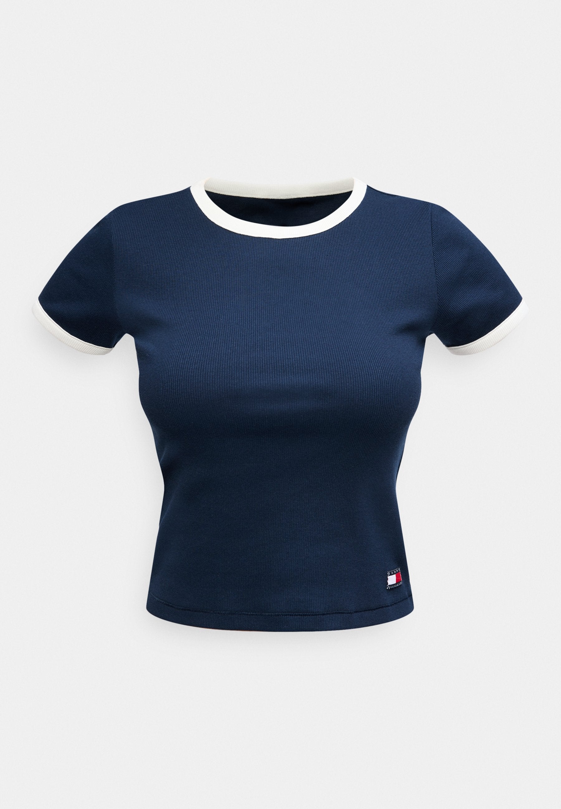 HERITAGE CONTRAST TRIM RIBBED LOUNGE T-SHIRT Media 1