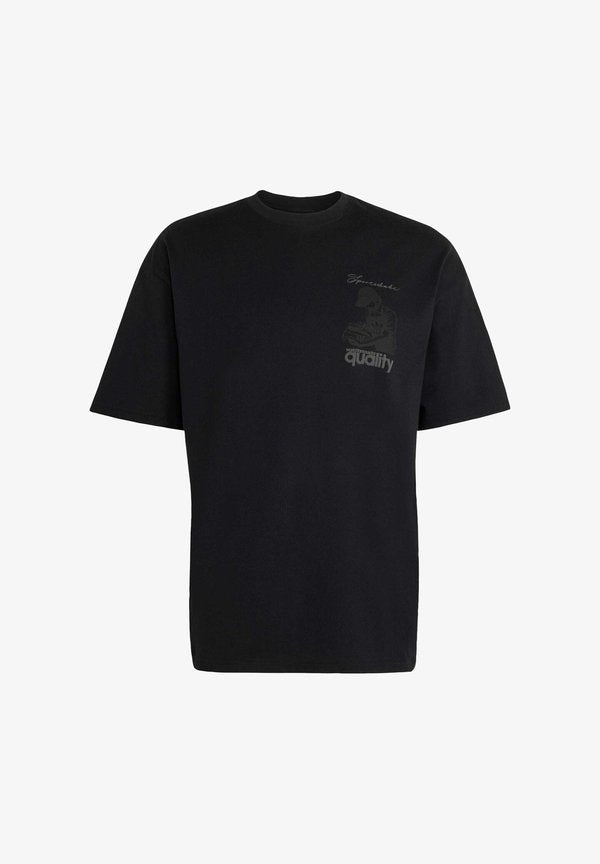 adidas Originals ADIDAS ORIGINALS QUALITY TEE - Print T-shirt - black