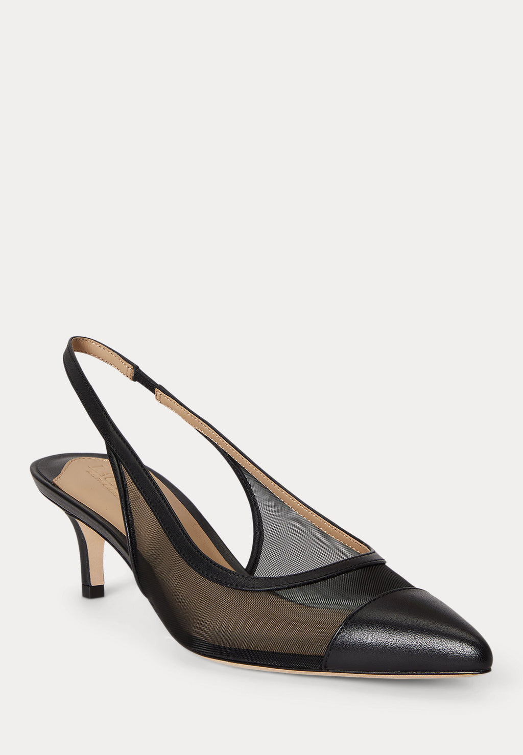 Lauren Ralph Lauren LOLAH II MESH & NAPPA SLINGBACK PUMP