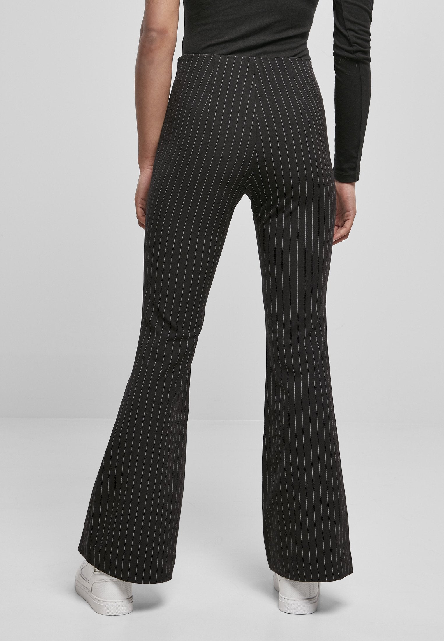 Urban Classics LADIES FLARED PIN STRIPE PANTS