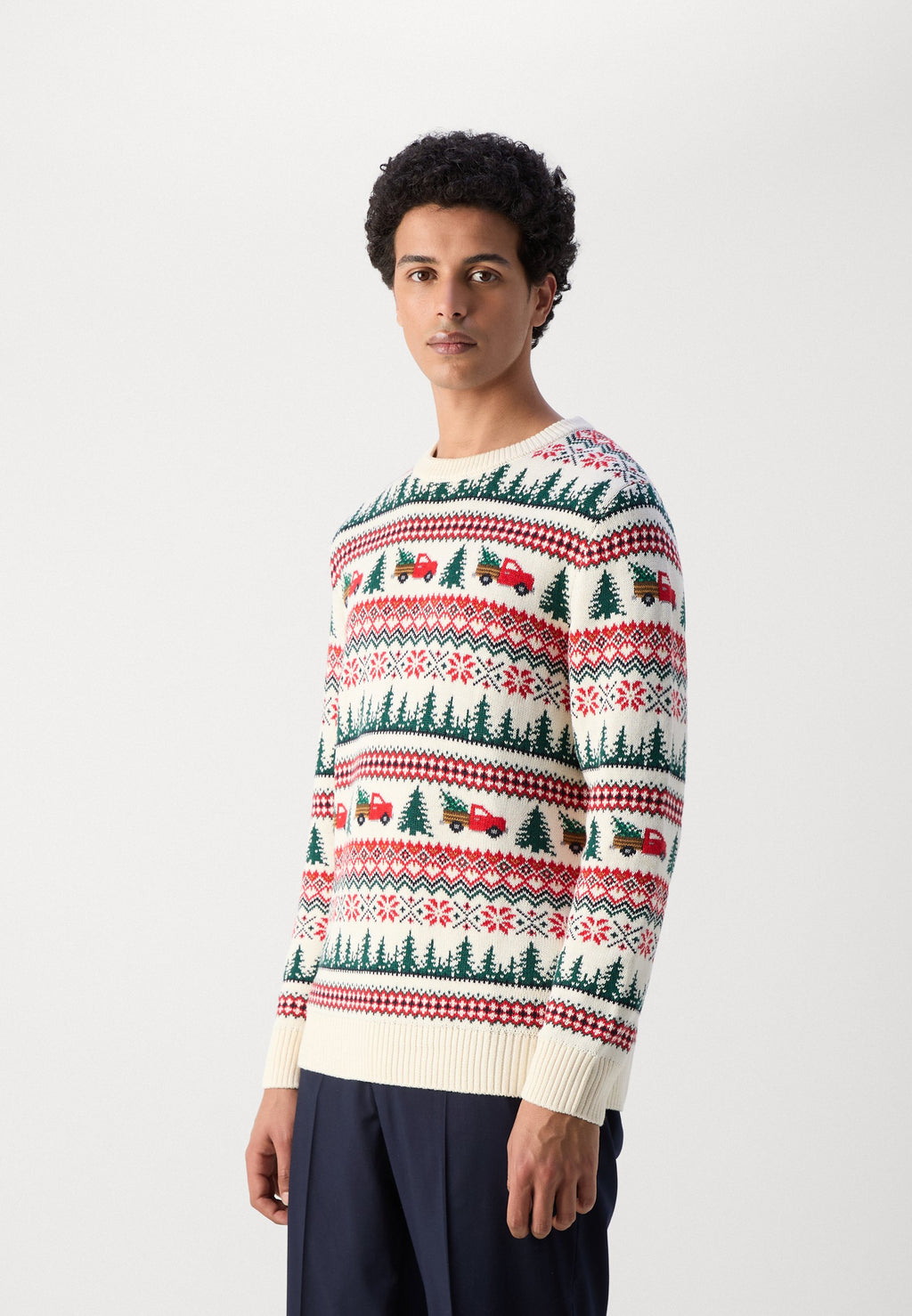 WINTER VILLAGE O NECK SWEATER Media 4