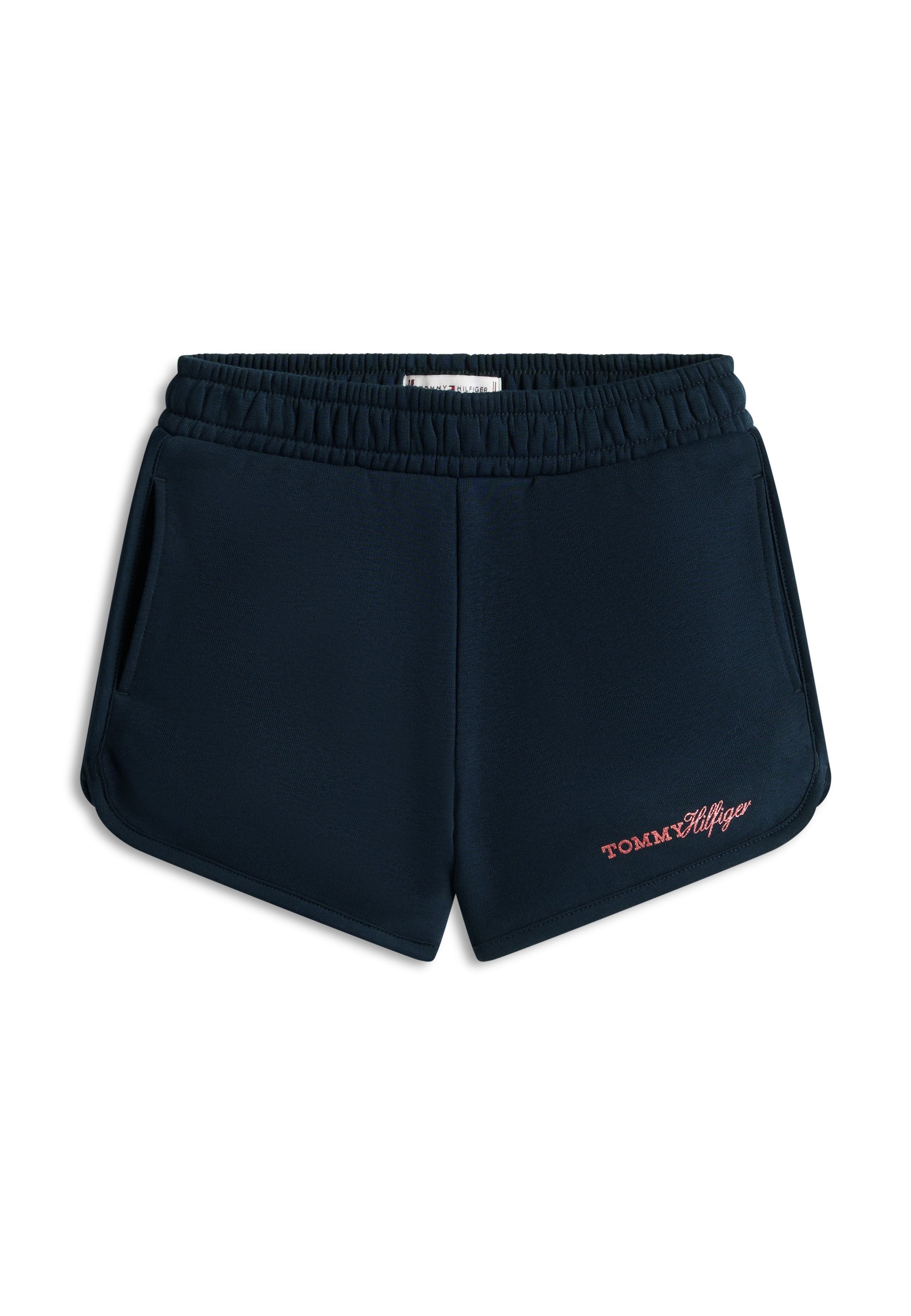 GLITTER LOGO TERRY SWEAT SHORTS Media 1