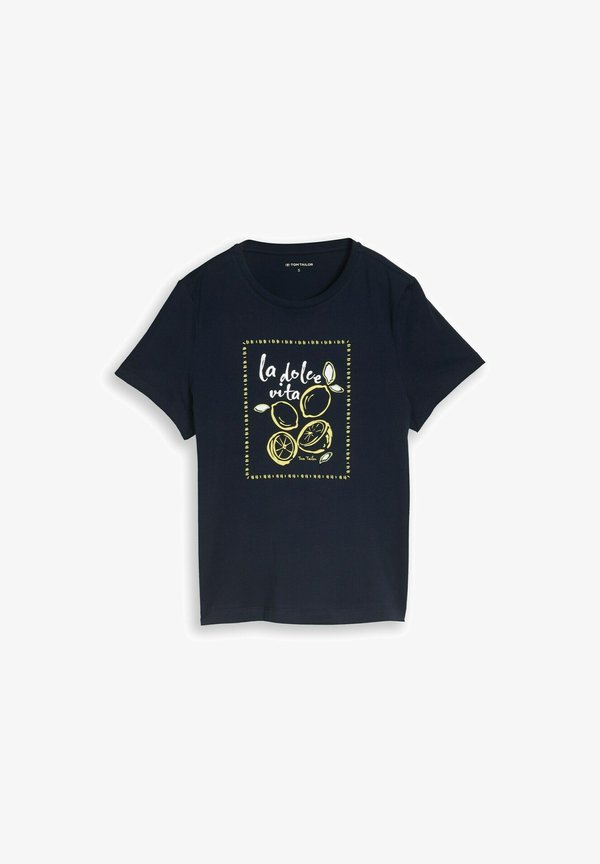 TOM TAILOR TOM TAILOR T-SHIRT T-SHIRT MIT PRINT - Print T-shirt - sky captain blue