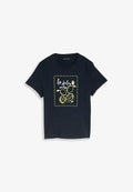TOM TAILOR TOM TAILOR T-SHIRT T-SHIRT MIT PRINT - Print T-shirt - sky captain blue