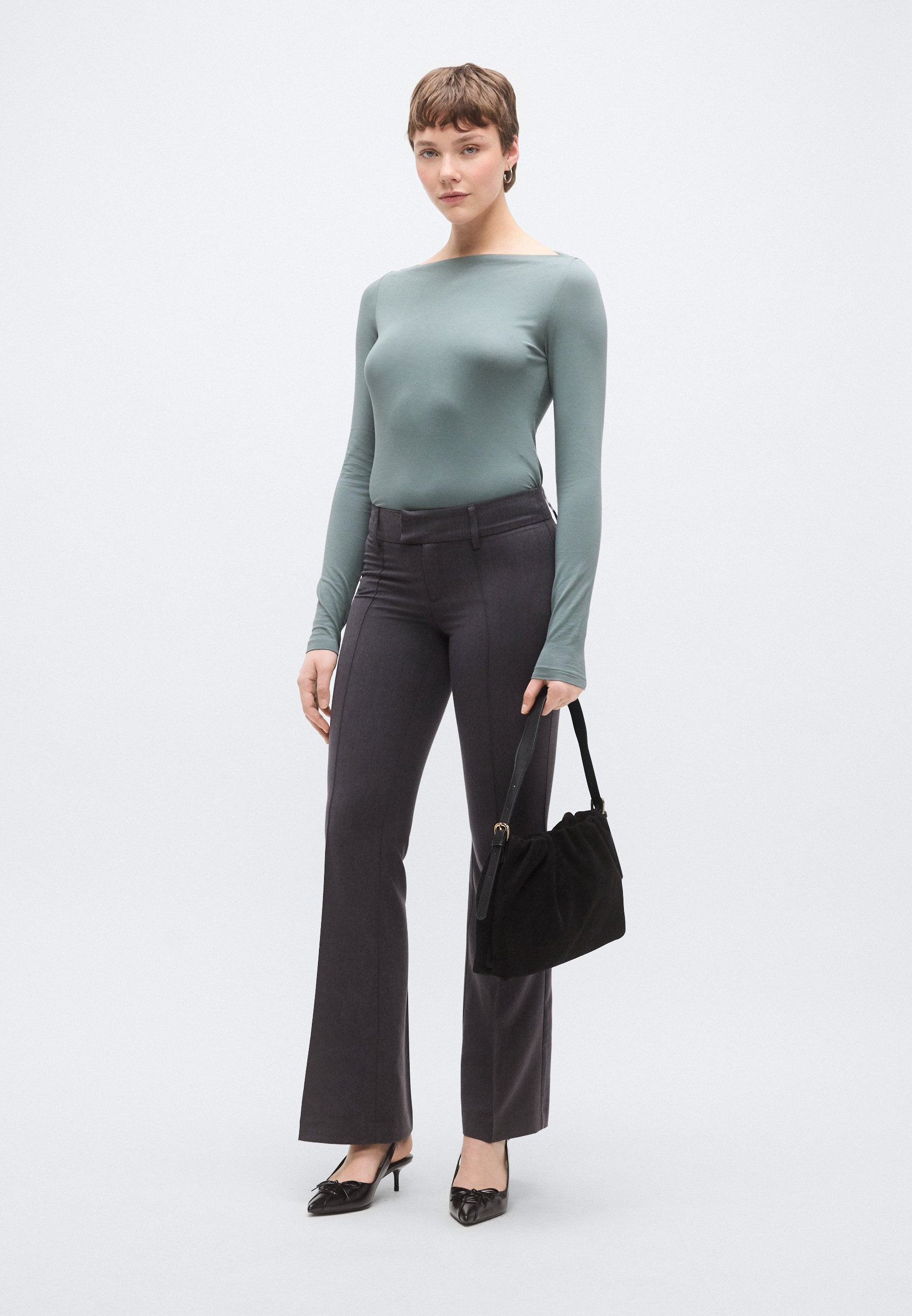 Gina Tricot Tall LOW BOOTCUT TROUSERS