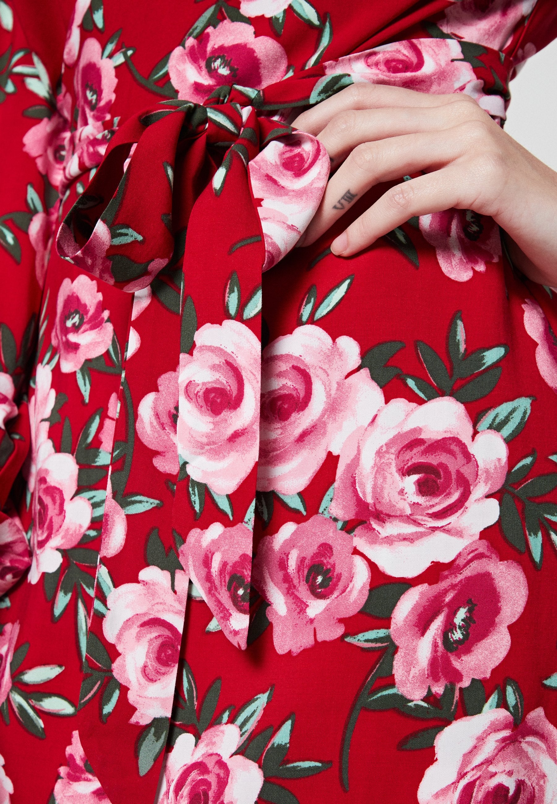 VILA VIDOTTIAS MIDI WRAP DRESS
