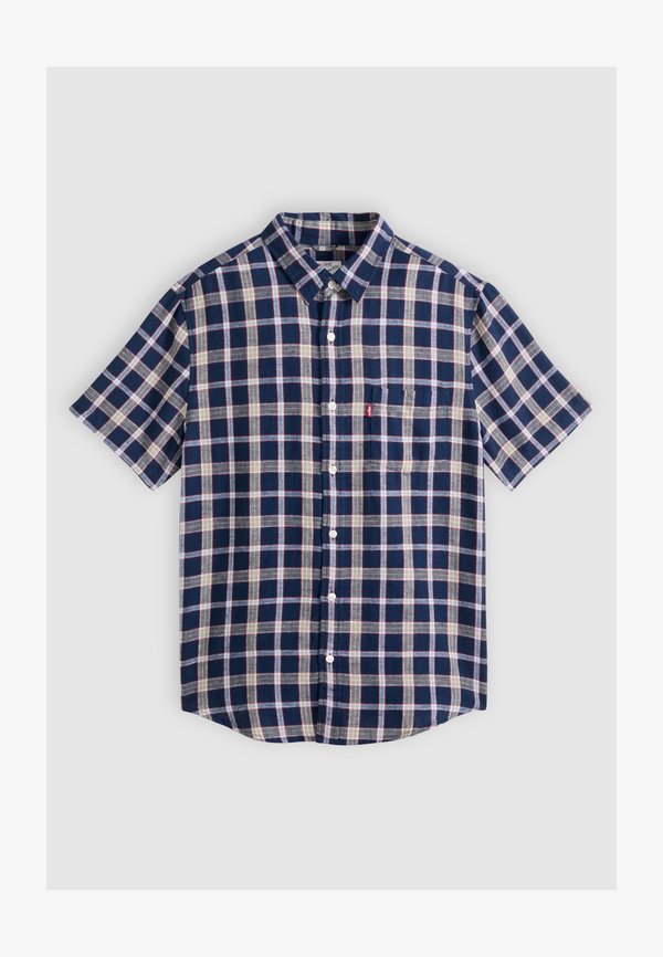 Levi's® SUNSET - Shirt - sintra plaid v2 dress blues