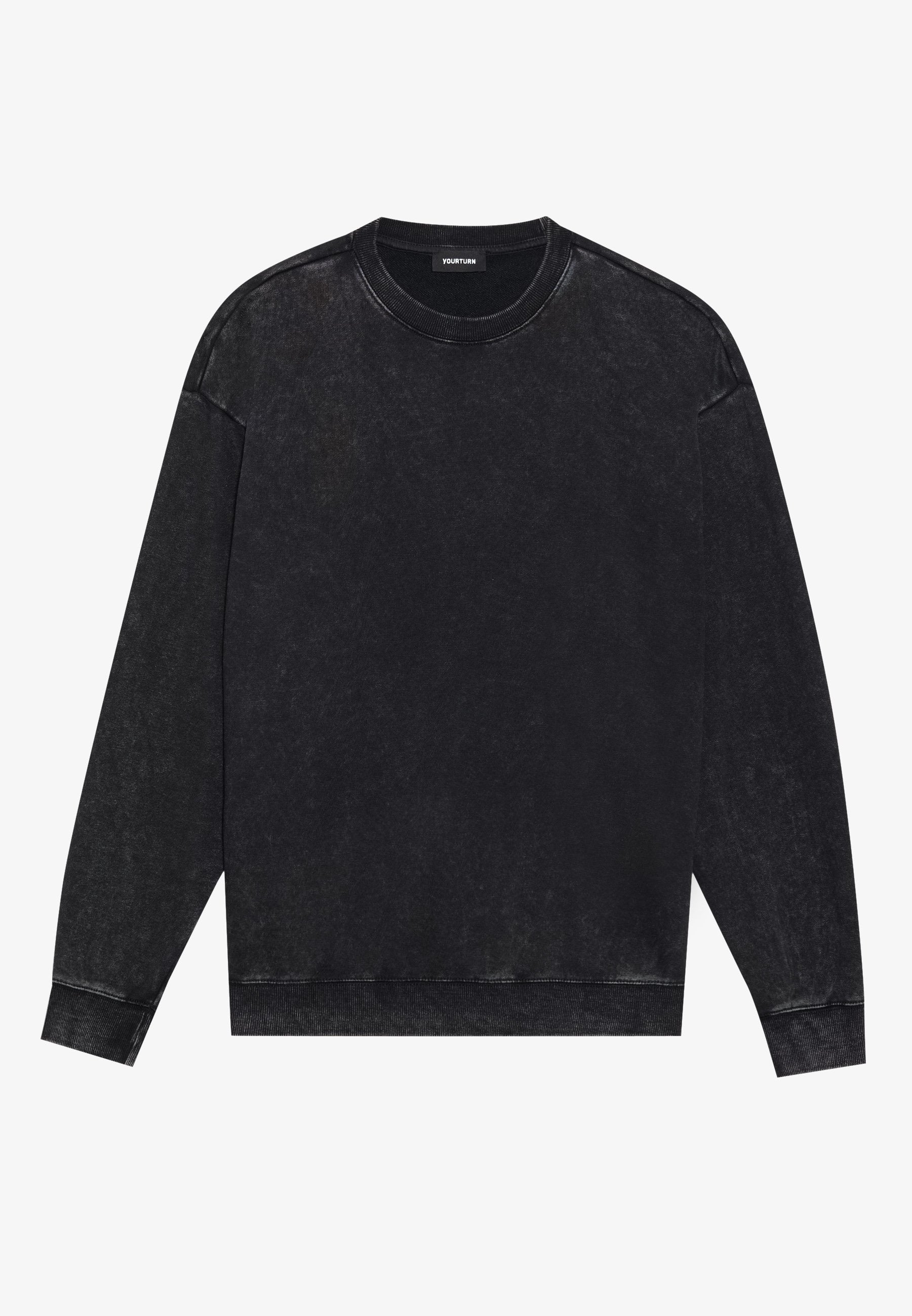 YOURTURN UNISEX OVERSIZED FIT WASHED SWEATSHIRT
