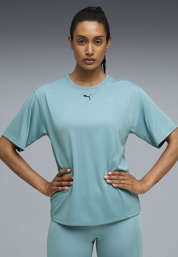 Puma TAD ESSENTIAL RELAXED TEE - Sports T-shirt - baltic sea blue