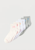 New Balance PERFORMANCE BASIC UNISEX 6 PACK - Sports socks - white/pink/grey